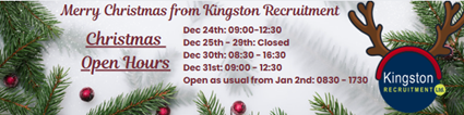 XMAS OPENING HOURS